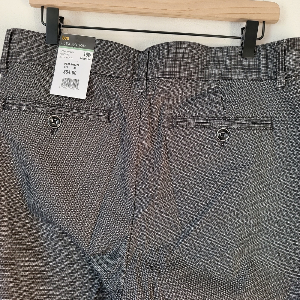 Lee Womens Plus Flex Motion Straight Leg Mid-Rise Pants Size 16W - Picture 5 of 9